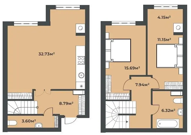 ЖК Софіївські Липки — 91 м²