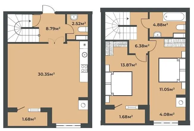 ЖК Софіївські Липки — 84.7 м²