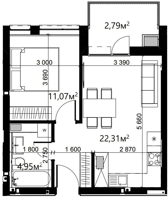 ЖК Index Yard — 41.1 м²