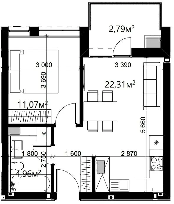 ЖК Index Yard — 41.1 м²