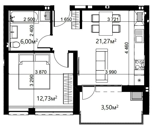 ЖК Index Yard — 44.9 м²