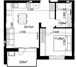 ЖК Index Yard — 43.5 м²