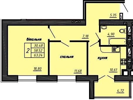 ЖК Файноград — 63.2 м²