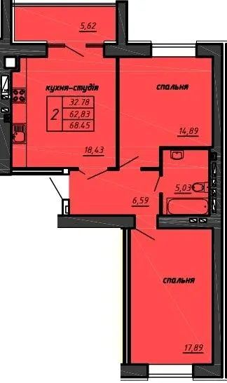 ЖК Файноград — 68.5 м²