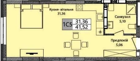 ЖК Olympic Park — 41.5 м²