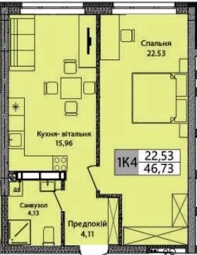 ЖК Olympic Park — 46.7 м²