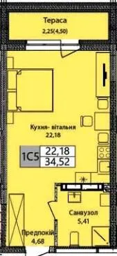 ЖК Olympic Park — 34.5 м²