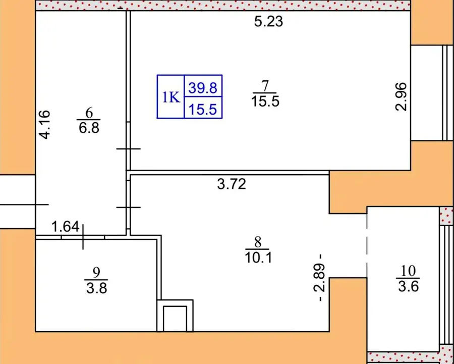 ЖК FREEDOM — 39.8 м²