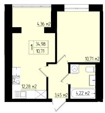 ЖК Етно 3 — 35 м²