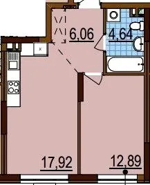 ЖК Варшавський-3 — 41.5 м²