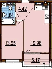 ЖК Варшавський-3 — 47.9 м²