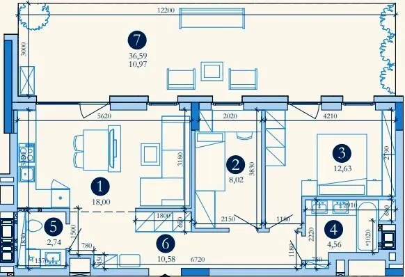Hyde Park — 67.5 м²