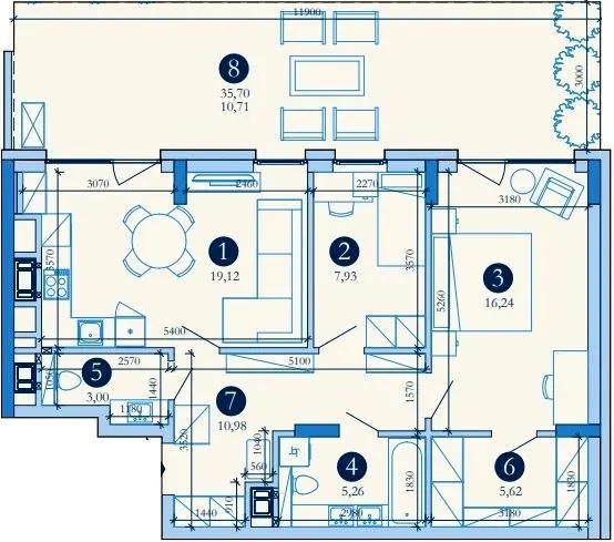 Hyde Park — 78.9 м²