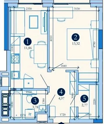 Hyde Park — 36.7 м²