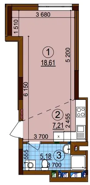 ЖК Варшавський-3 — 31 м²