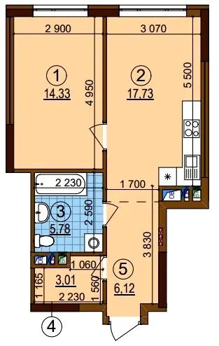 ЖК Варшавський-3 — 47 м²
