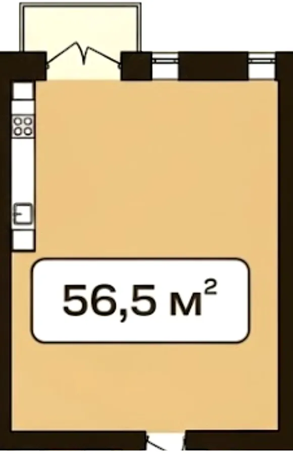 ЖК Status Residence — 56.5 м²