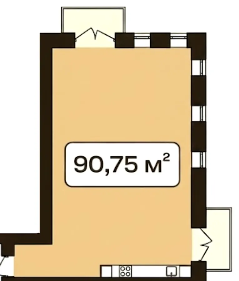 ЖК Status Residence — 90.8 м²