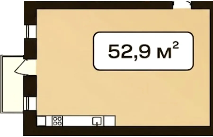 ЖК Status Residence — 52.9 м²