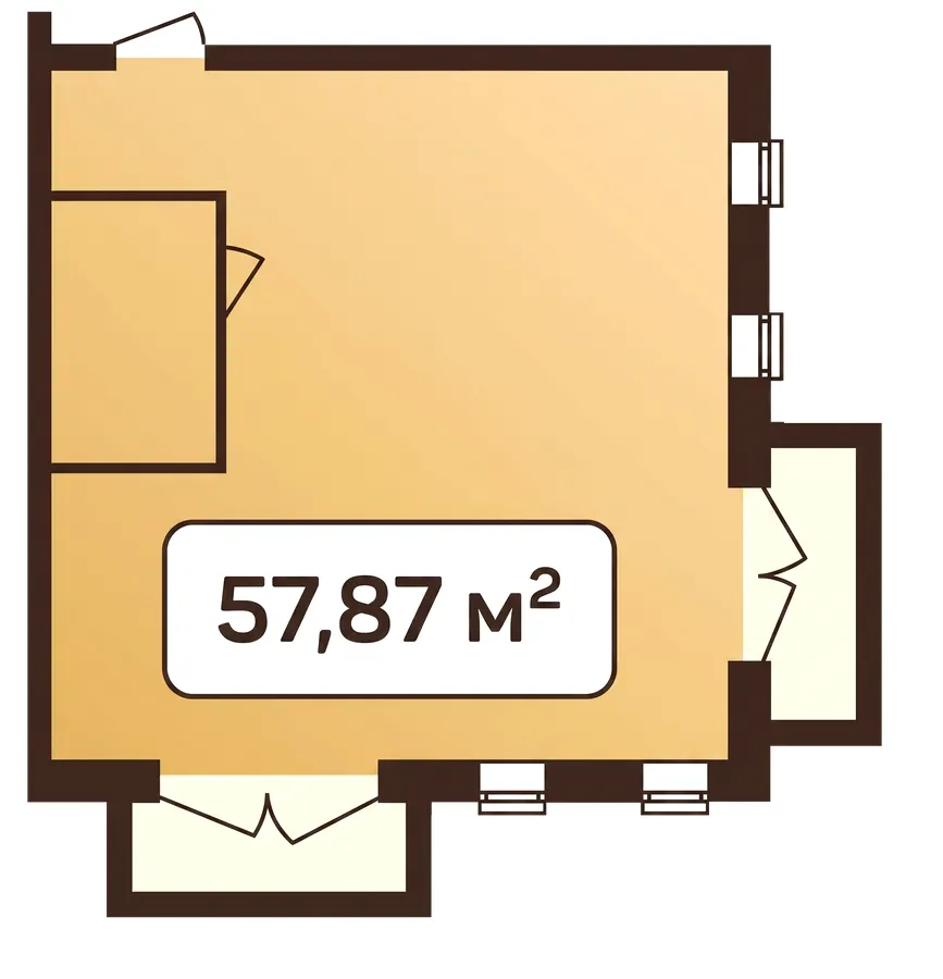 ЖК Status Residence — 57.9 м²