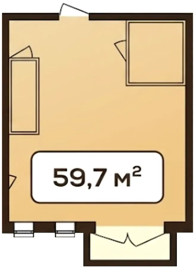 ЖК Status Residence — 59.7 м²