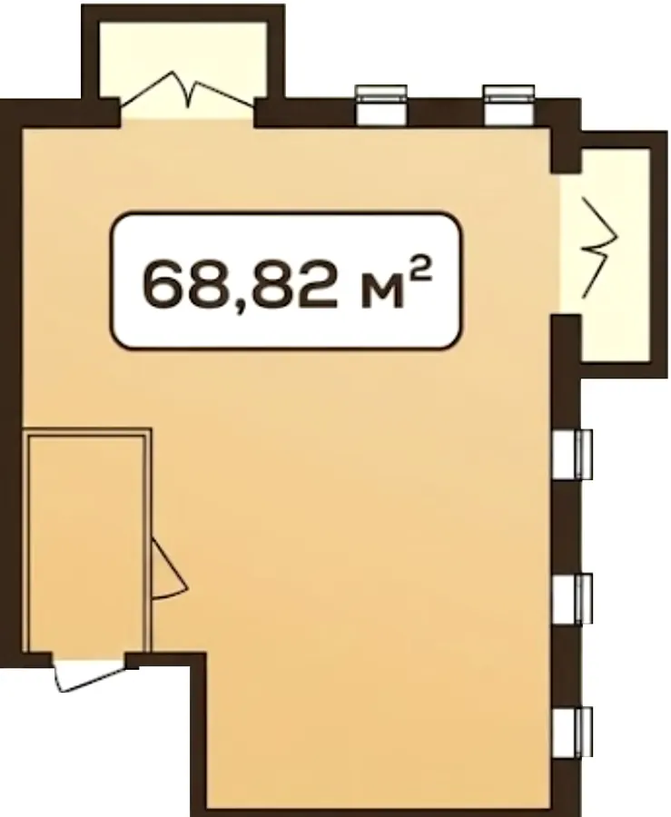 ЖК Status Residence — 68.8 м²