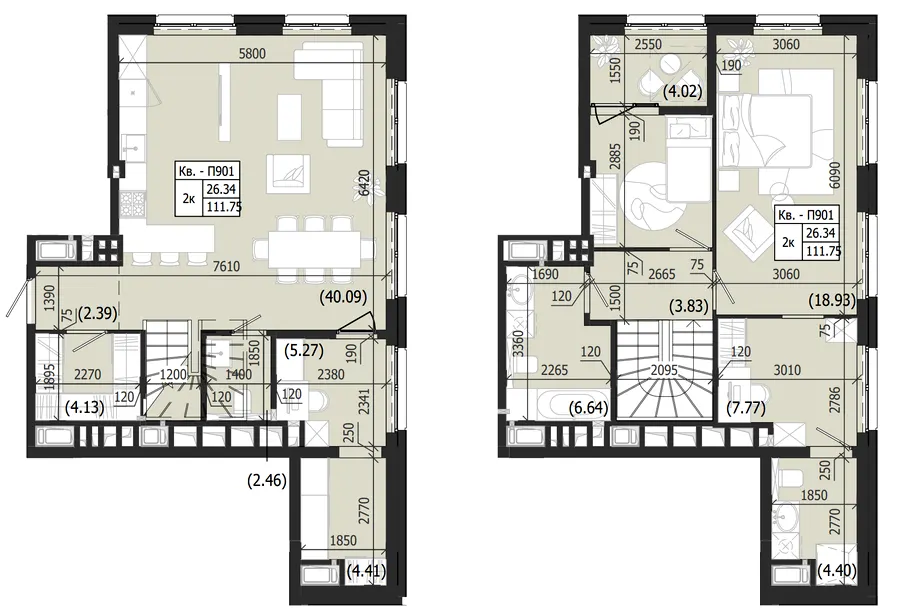 ЖК Парус WEST — 111.8 м²