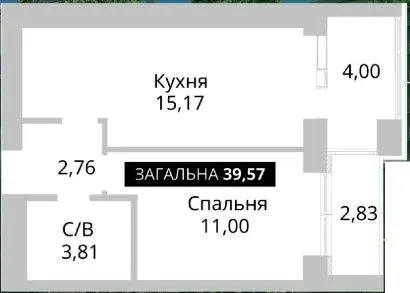 ЖК Soborniy — 39.6 м²