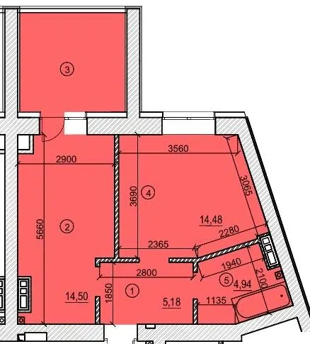 ЖК Сади Вишневі — 39.1 м²