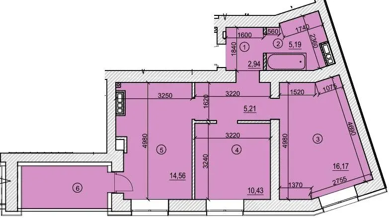 ЖК Сади Вишневі — 49.3 м²