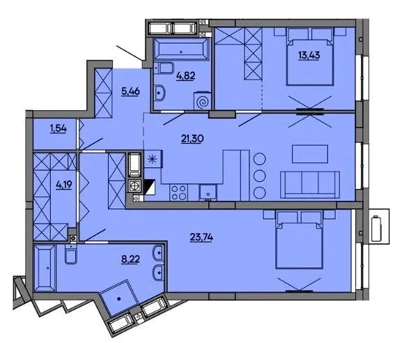MHouse — 82.7 м²