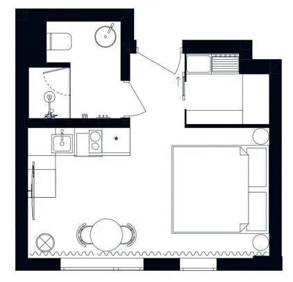 Апарт-готель THE ROOF — 25 м²