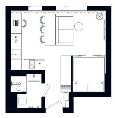 Апарт-готель THE ROOF — 29.9 м²