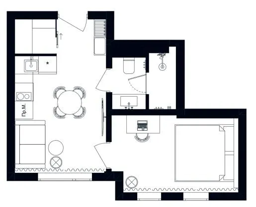 Апарт-готель THE ROOF — 31.9 м²