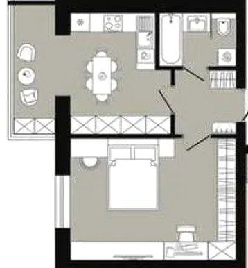 ЖК П'ята Перлина — 44.5 м²