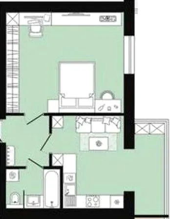 ЖК П'ята Перлина — 50.4 м²