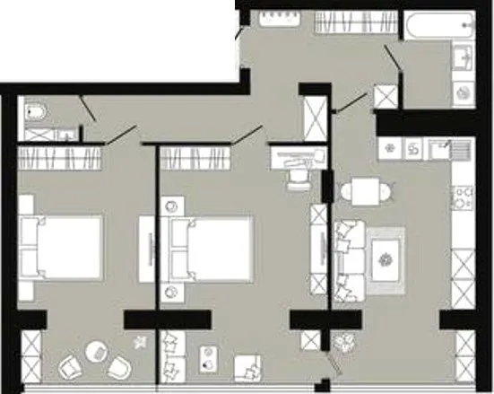 ЖК П'ята Перлина — 78.1 м²