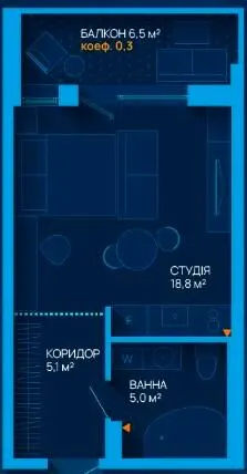 ЖК Dreamland — 31 м²