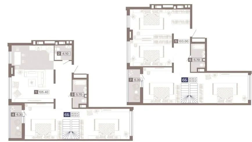 ЖК Лук'янівський каскад — 241 м²