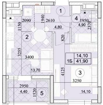 ЖК Kaskad Residence — 41.9 м²