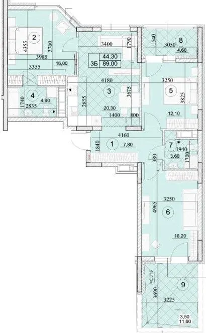 ЖК Kaskad Residence — 89 м²