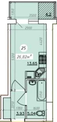 вул. Садова, 120 — 26.8 м²