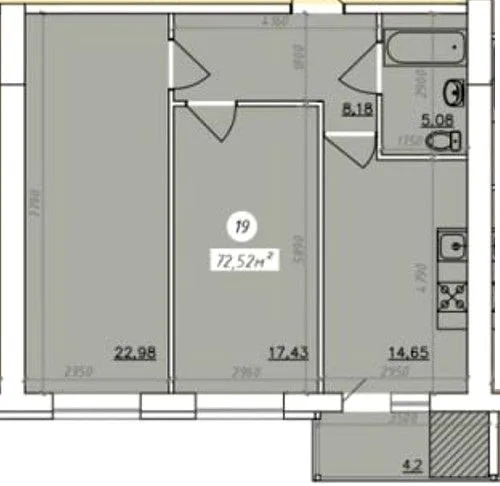 2-комнатная квартира, 73 м², вул. Садова, 120, Кропивницкий — фото 1