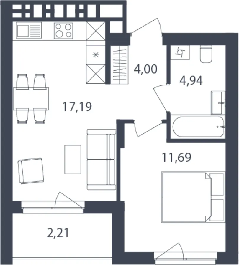 ЖК Novolit — 40 м²