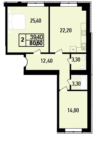 ЖК DREAM HILLS — 80.6 м²