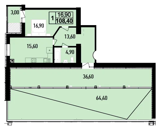 ЖК DREAM HILLS — 108.4 м²