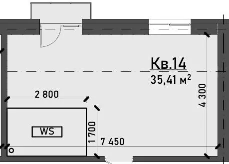 ЖК Обухівський квартал — 35.4 м²