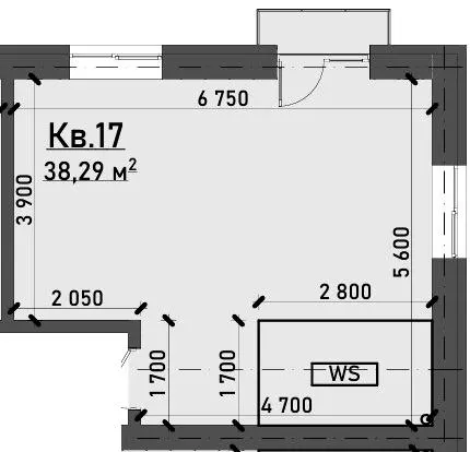ЖК Обухівський квартал — 38.3 м²