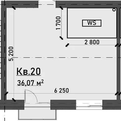ЖК Обухівський квартал — 36.1 м²
