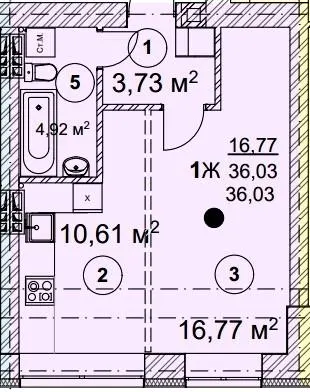 ЖК Вишгород Сіті Парк — 36 м²